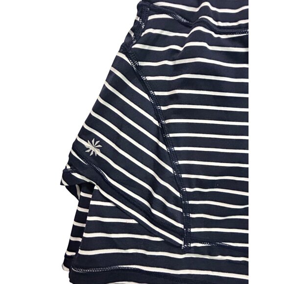 Athleta Striped Stealth Skort Tennis Skirted shorts Blue White Small - Picture 4 of 6